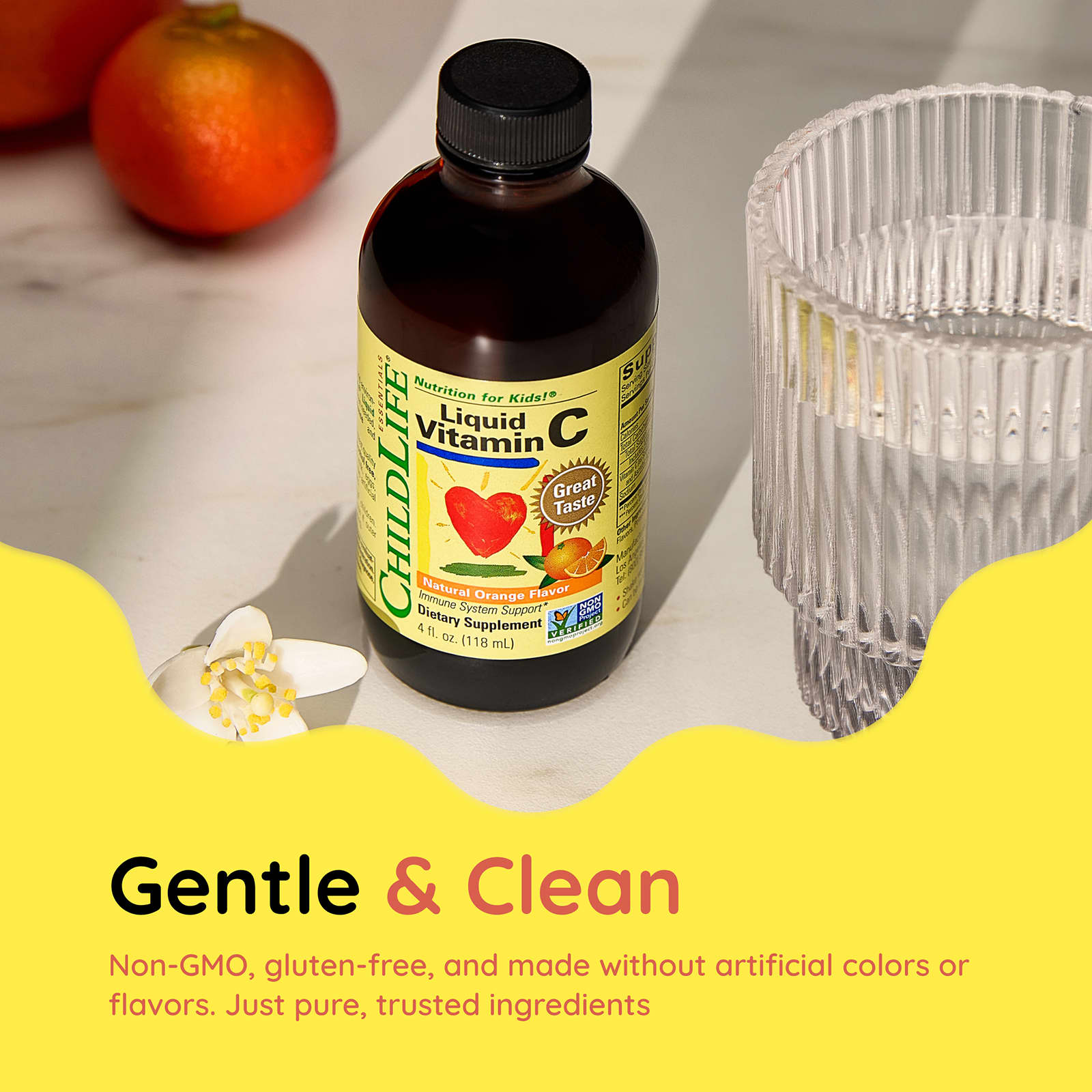 Витамин C ChildLife Essentials Liquid, вкус Natural Orange, 118 мл, жидкая форма — фото 5