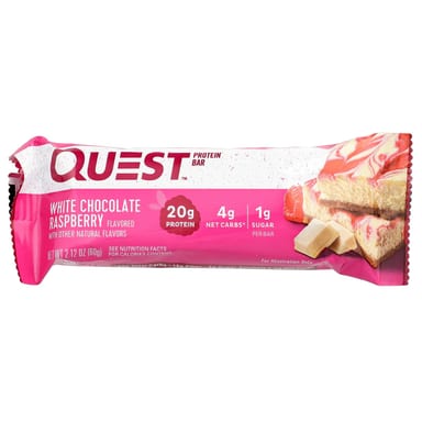 Протеиновый батончик Quest Nutrition White Chocolate Raspberry, 60 г, 12 шт.