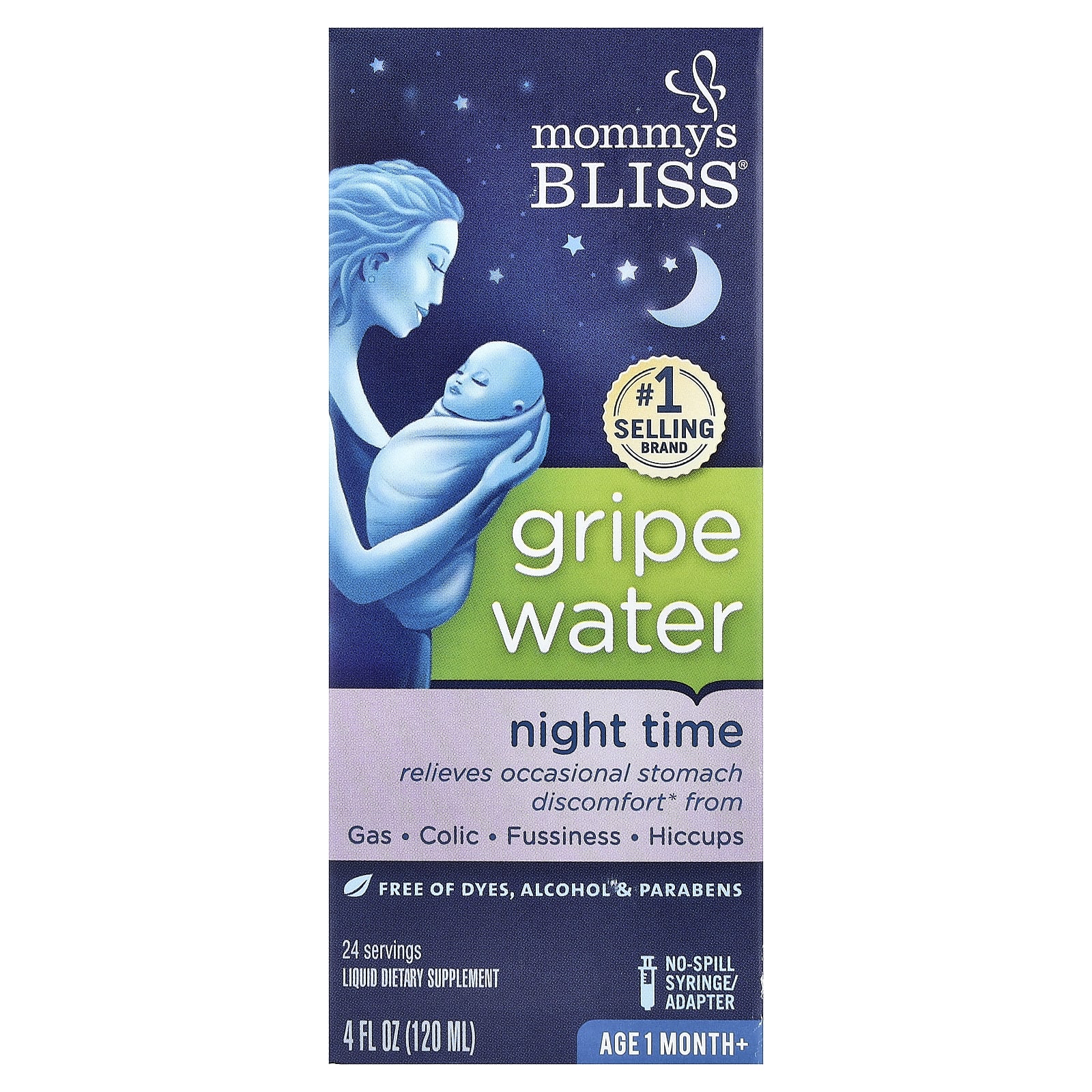 Укропная вода Mommy's Bliss Night Time Age 1 Month, 120 мл — фото 3