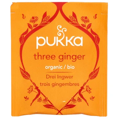 Фото товара: Имбирь Pukka Herbs Organic Herbal Tea Three Caffeine Free, 20 саше, 36 г
