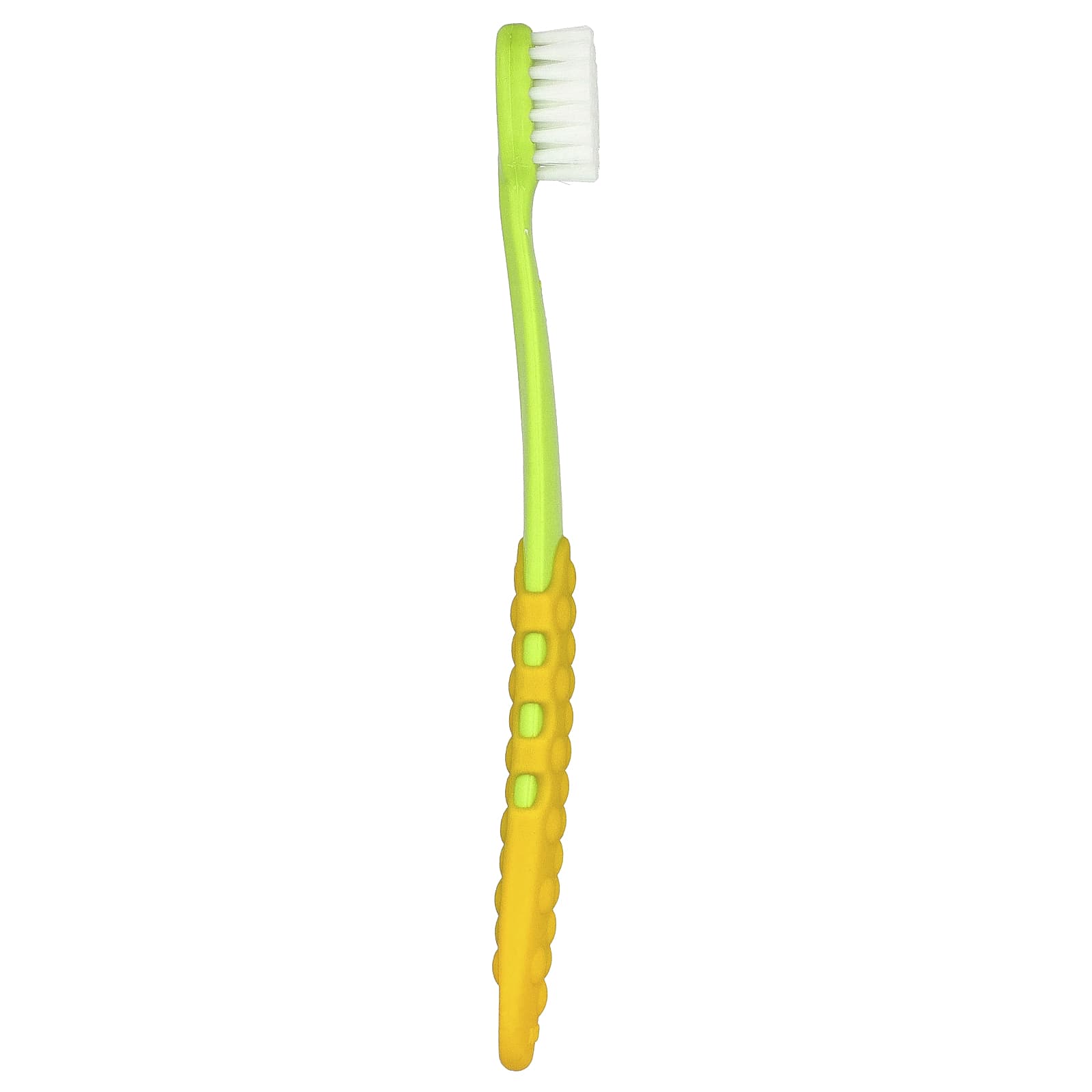 Зубная щётка RADIUS Totz Plus™ Brush 3 Years Extra Soft Green/Yellow, 1 шт. — фото 2