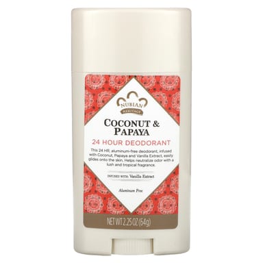 Дезодорант Nubian Heritage 24 Hour Coconut & Papaya, 64 г