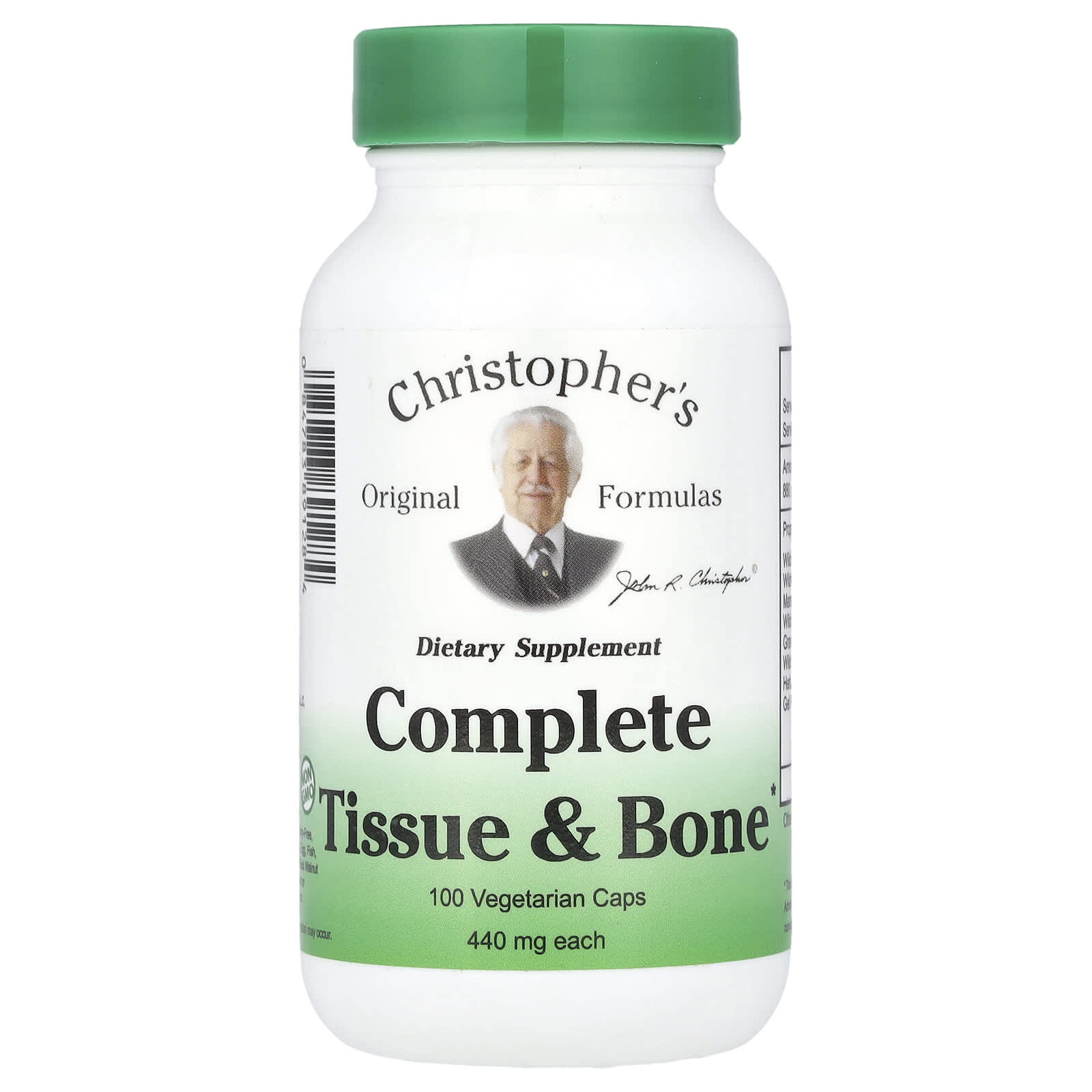 Комплекс для тканей и костей Christopher's Original Formulas, 440 мг, 100 вегетарианских капсул