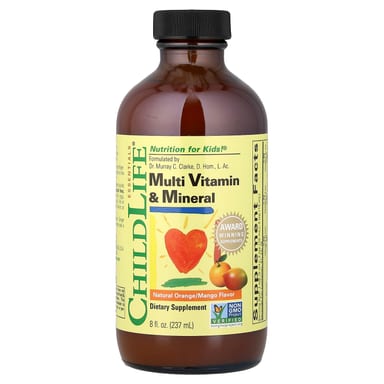 Мультивитамины ChildLife Essentials Multi Vitamin & Mineral, Natural Orange/Mango, 237 мл