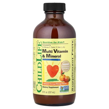 Фото товара: Мультивитамины ChildLife Essentials Multi Vitamin & Mineral, Natural Orange/Mango, 237 мл