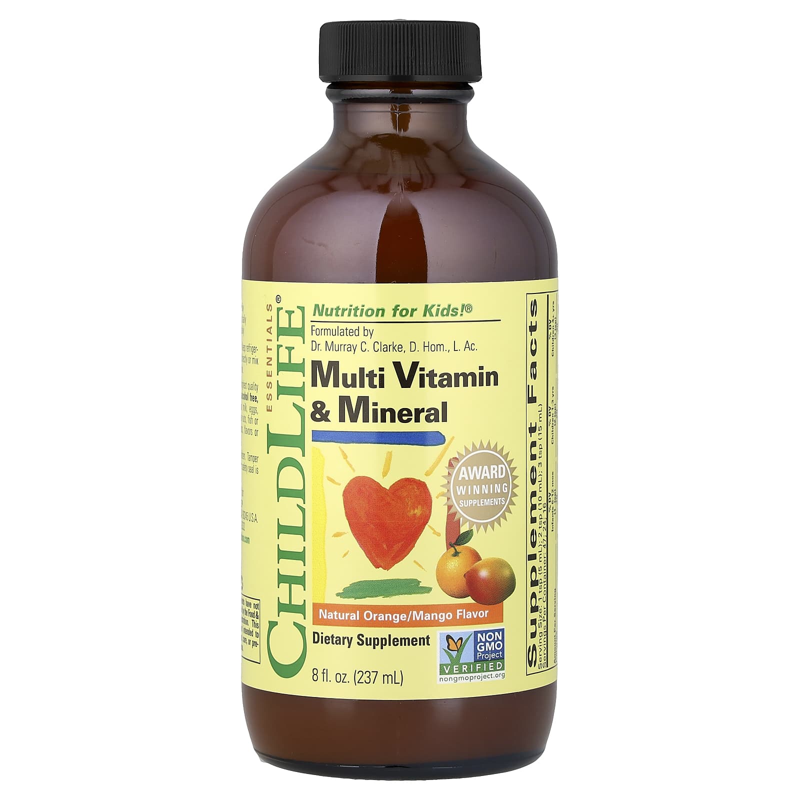 Мультивитамины ChildLife Essentials Multi Vitamin & Mineral, вкус Natural Orange/Mango, 237 мл — фото 5