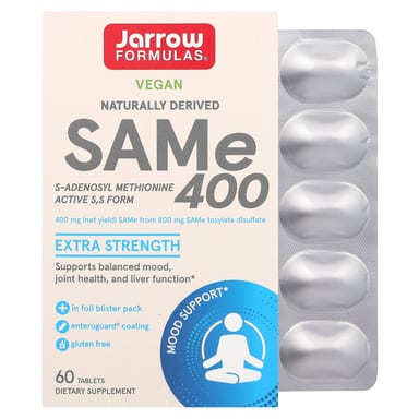 SAMe Jarrow Formulas, 400 мг, 60 таблеток