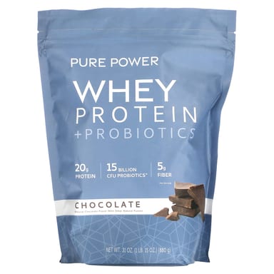Сывороточный протеин Dr. Mercola Pure Power + Probiotics, 880 г, 1 lb