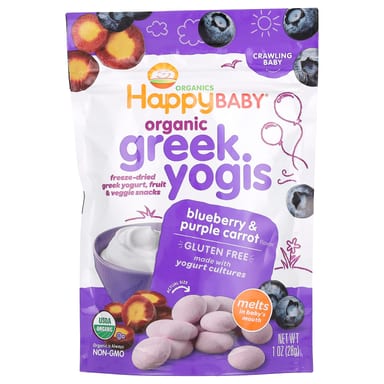 Органические йогуртовые закуски Happy Baby®, 28 г