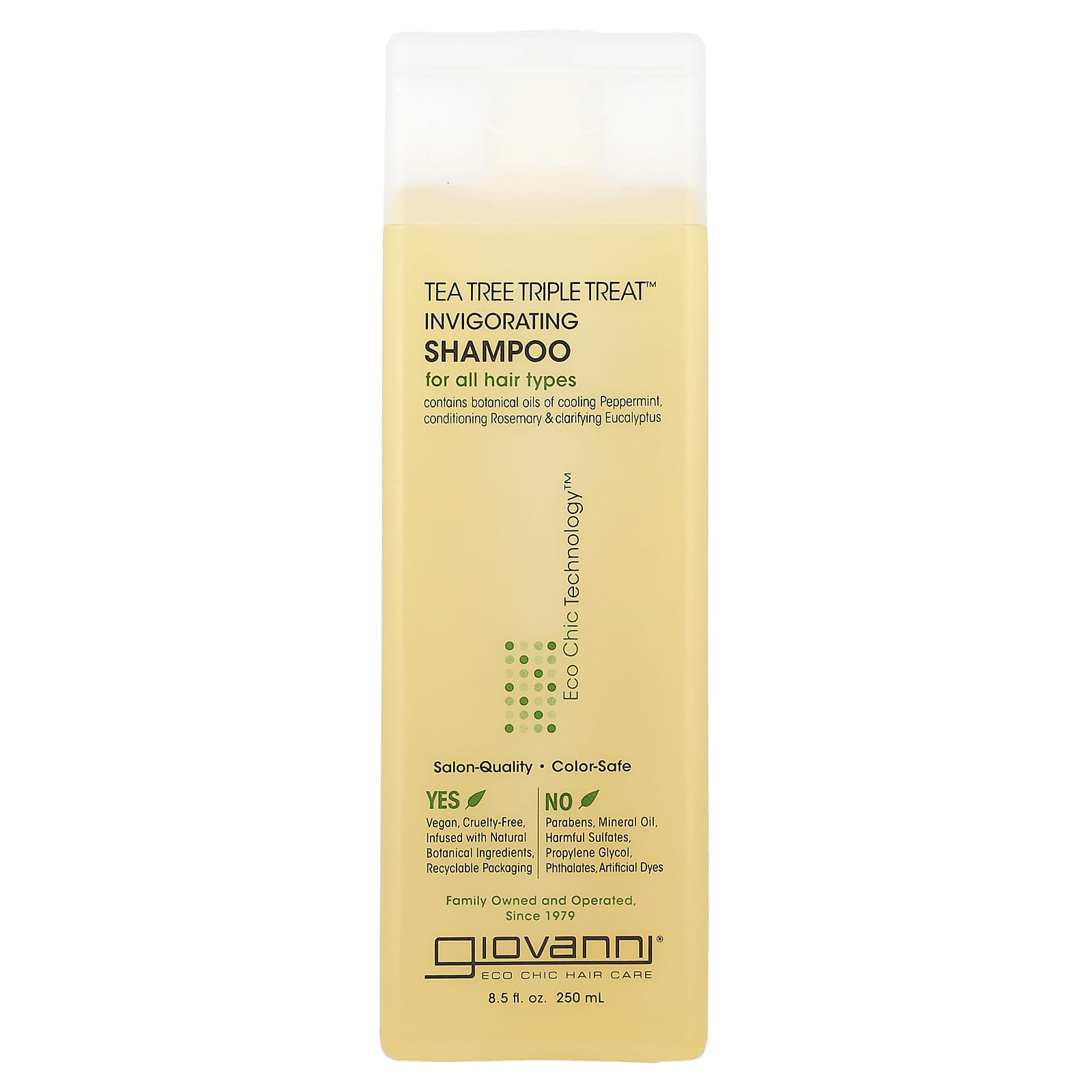 Шампунь Giovanni Tea Tree Triple Treat™ Invigorating For All Hair Types, 250 мл