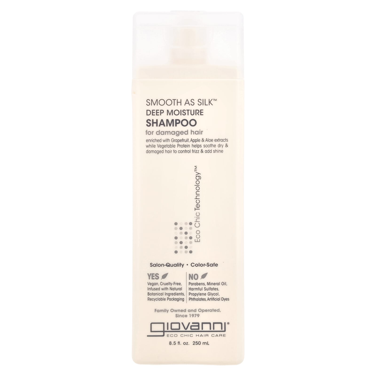 Шампунь Giovanni Smooth As Silk™ Deep Moisture For Damaged Hair, 250 мл