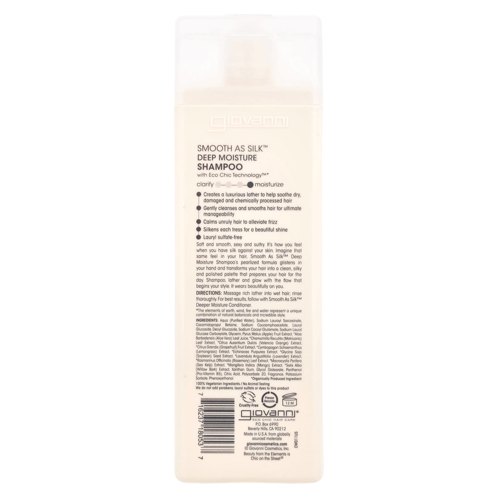 Шампунь Giovanni Smooth As Silk™ Deep Moisture For Damaged Hair, 250 мл — фото 2