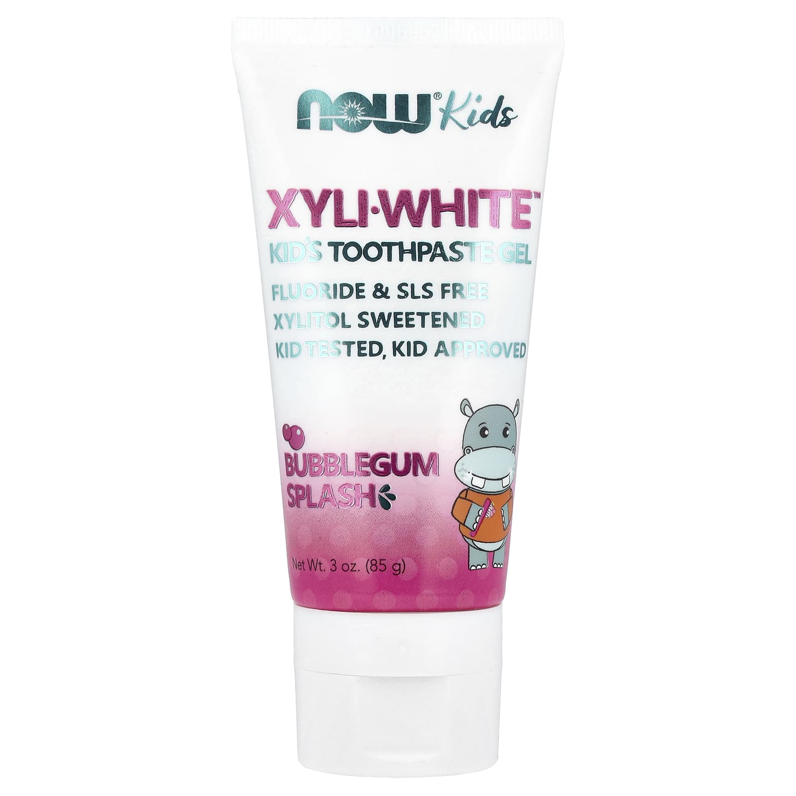 Детская зубная паста-гель NOW Foods Xyli-White™ Bubblegum Splash, 85 г — фото 5