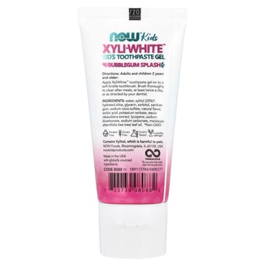 Детская зубная паста-гель NOW Foods Xyli-White™ Bubblegum Splash, 85 г