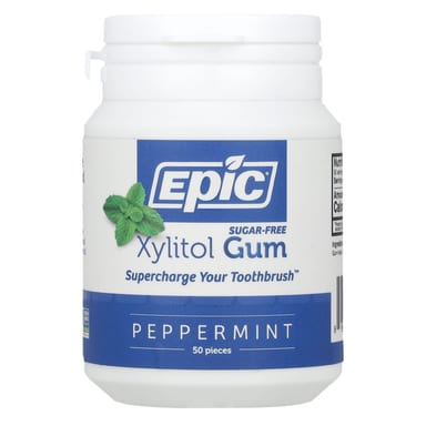 Ксилитол Epic Dental Xylitol Gum Peppermint, без сахара, оттенок 50 Pieces