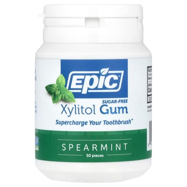 Ксилитол Epic Dental Xylitol Gum Spearmint, оттенок 50 Pieces