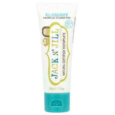 Зубная паста Jack n' Jill Natural Certified 6 Months, вкус Blueberry, 50 г