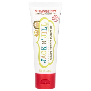 Зубная паста Jack n' Jill Natural Certified, вкус Strawberry, 50 г