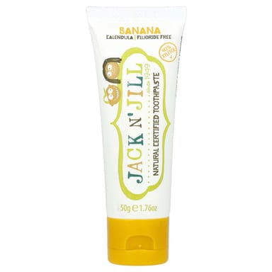 Зубная паста Jack n' Jill Natural Certified 6 Months, оттенок Banana, 50 г