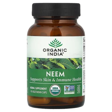 Фото товара: Ним Organic India, 90 вегетарианских капсул