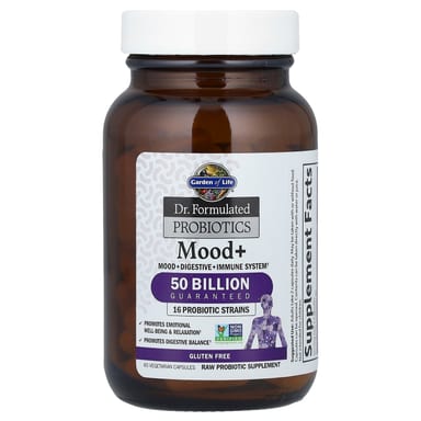 Пробиотик Garden of Life Dr. Formulated Mood, оттенок 50 Billion, 60 растительных капсул