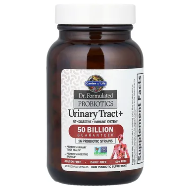 Фото товара: Пробиотик Garden of Life Dr. Formulated Urinary Tract, 50 Billion, 60 растительных капсул