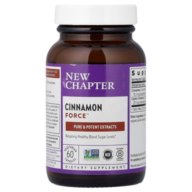 Корица New Chapter, Cinnamon Force™, 60 растительных капсул