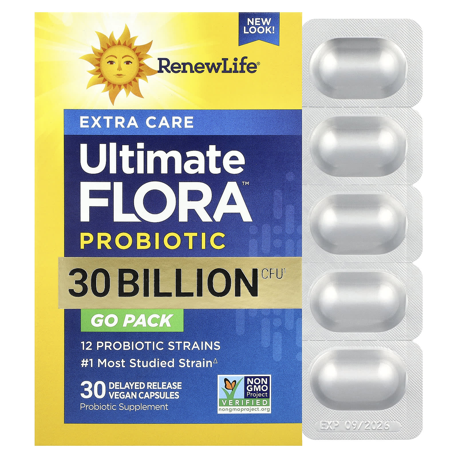 Пробиотик Renew Life Extra Care Ultimate Flora™ 30 Delayed Release, капсулы