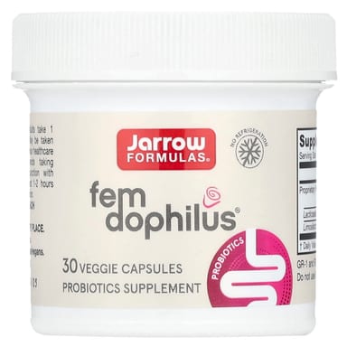 Пробиотик Jarrow Formulas Vegan Fem®, 1 млрд КОЕ, 30 растительных капсул
