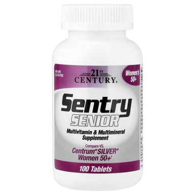 Мультивитамины 21st Century Sentry Senior Women's 50+ & Multimineral Supplement, 100 таблеток