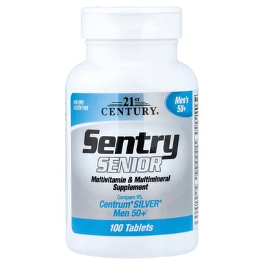 Мультивитамины 21st Century Sentry Senior Men's 50+ & Multimineral Supplement, 100 таблеток