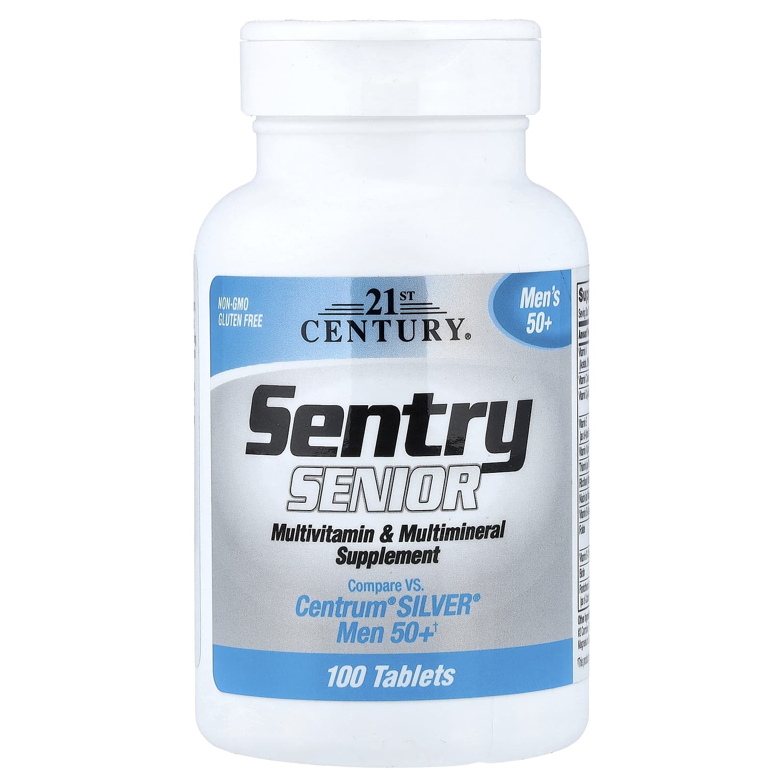 Мультивитамины 21st Century Sentry Senior Men's 50+ & Multimineral Supplement, 100 таблеток