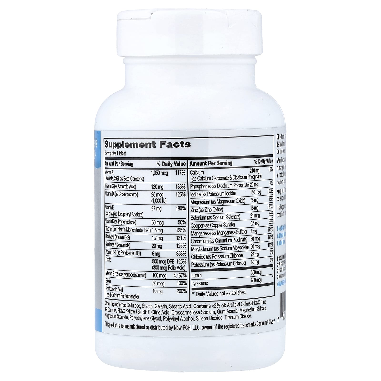 Мультивитамины 21st Century Sentry Senior Men's 50+ & Multimineral Supplement, 100 таблеток — фото 2