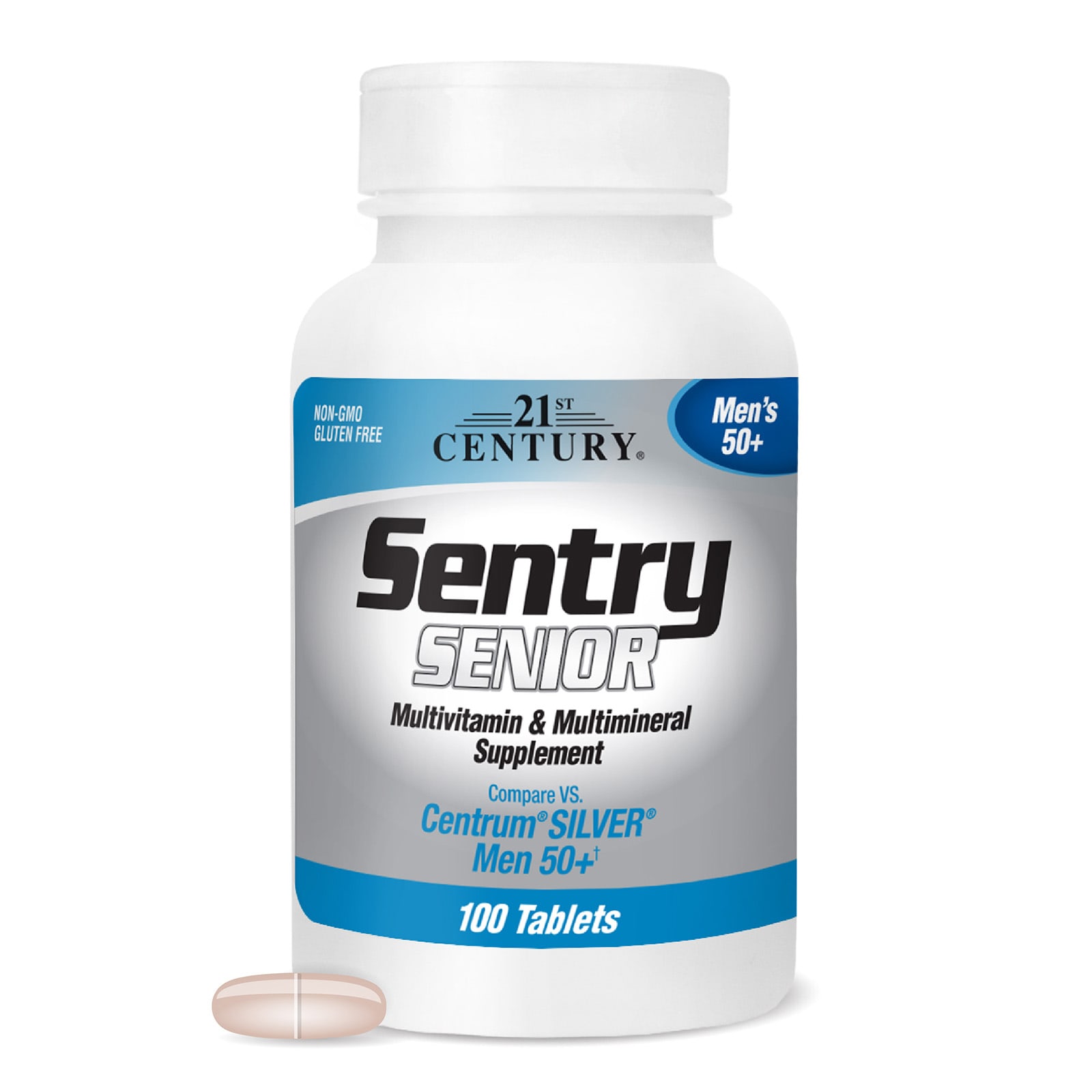 Мультивитамины 21st Century Sentry Senior Men's 50+ & Multimineral Supplement, 100 таблеток — фото 3