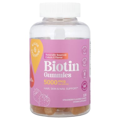 Биотин 21st Century Gummies, вкус Strawberry, 2500 мкг, 120 жевательных пастилок
