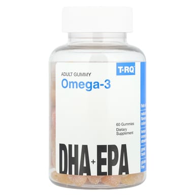 Омега-3 T-RQ Adult Gummy DHA EPA Lemon Orange, вкус Strawberry, 60 жевательных пастилок