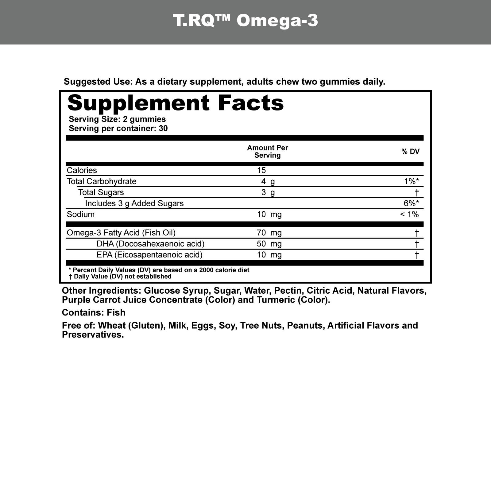 Омега-3 T-RQ Adult Gummy DHA EPA Lemon Orange, вкус Strawberry, 60 жевательных пастилок — фото 4