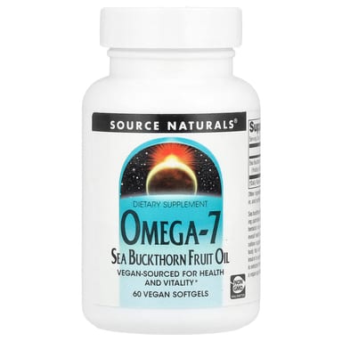Масло Source Naturals Omega-7 Sea Buckthorn Fruit, 60 мягких капсул