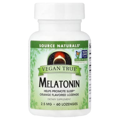 Мелатонин Source Naturals Vegan True®, вкус Orange, 60 пастилок