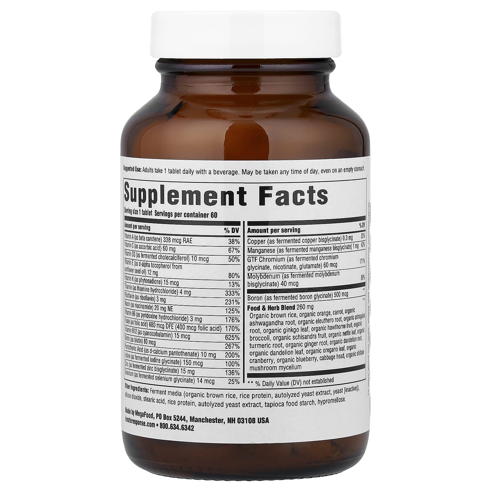 Железо Innate Response Formulas Men Over 40™ One Daily Free, 60 таблеток — фото 2