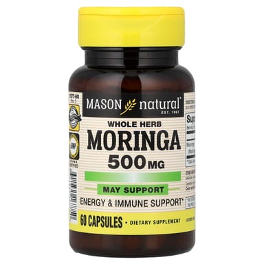 Моринга Mason Natural Whole Herb, 500 мг, 60 капсул