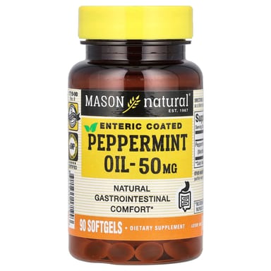 Масло мяты перечной Mason Natural, 50 мг, 90 мягких капсул