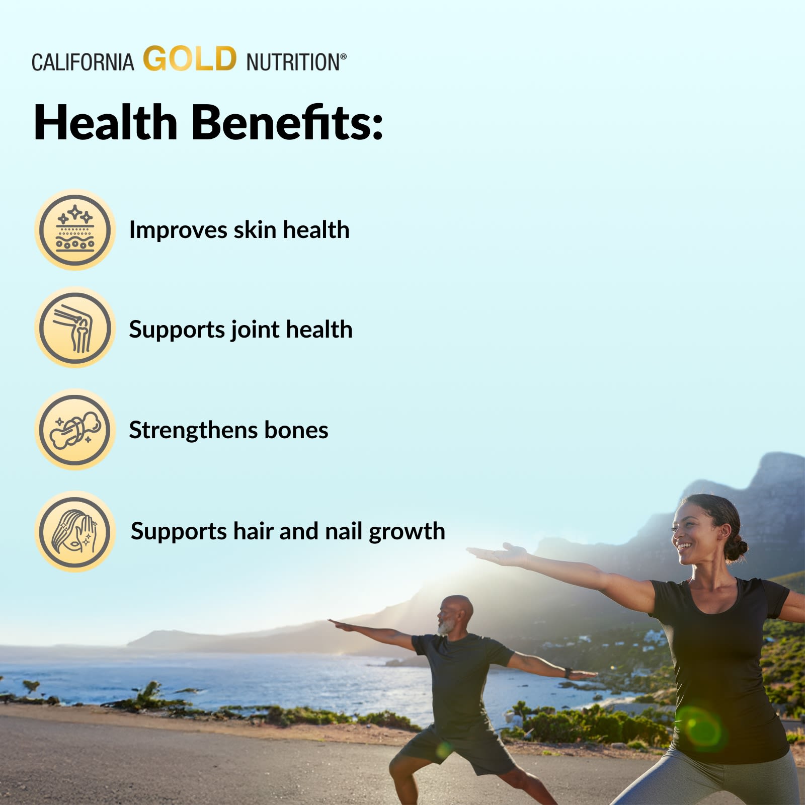 Гиалуроновая кислота California Gold Nutrition CollagenUP® Hydrolyzed Marine Collagen Peptides with and Vitamin C, без вкуса, 206 г — фото 7