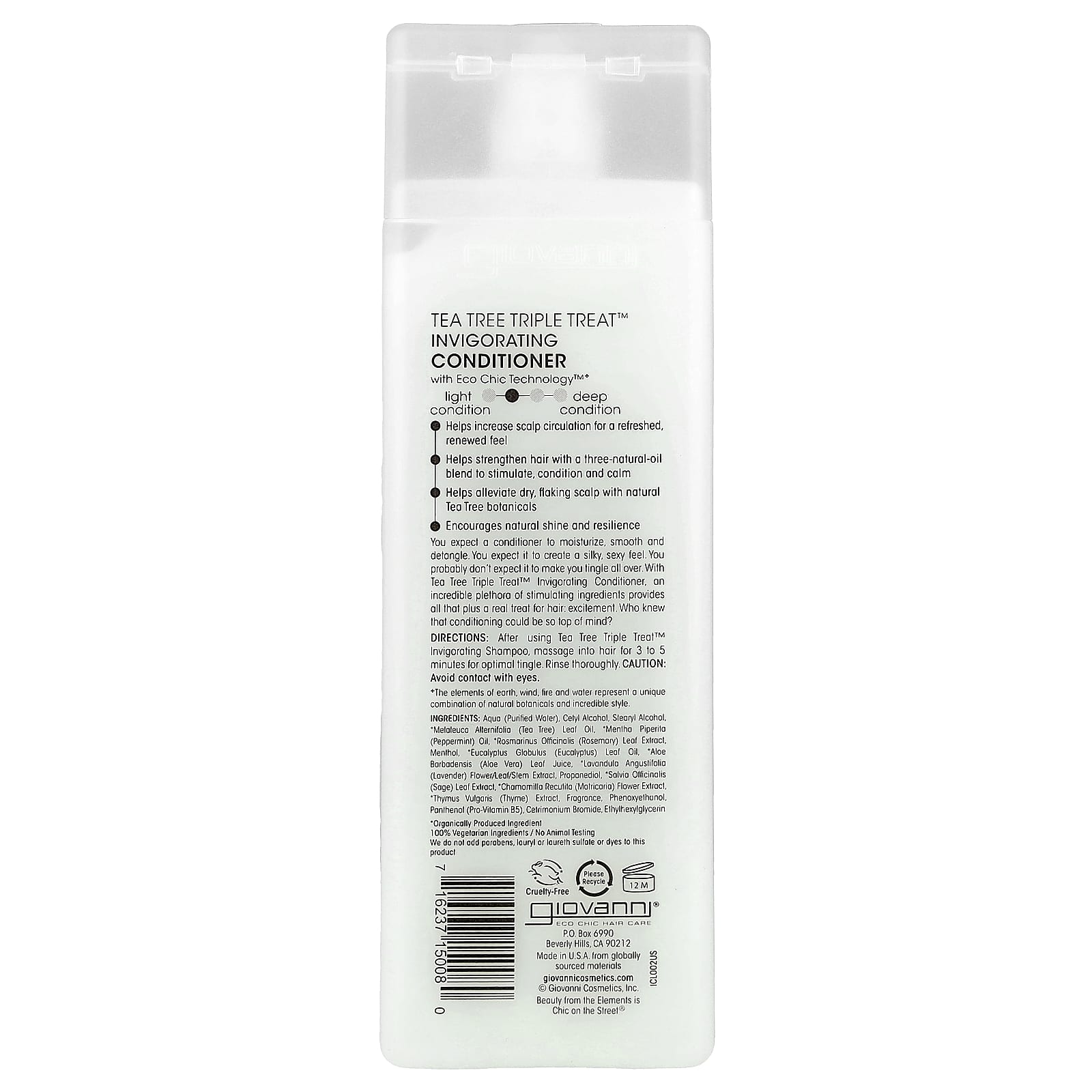 Кондиционер Giovanni Tea Tree Triple Treat™ Invigorating For All Hair Types, 250 мл — фото 2