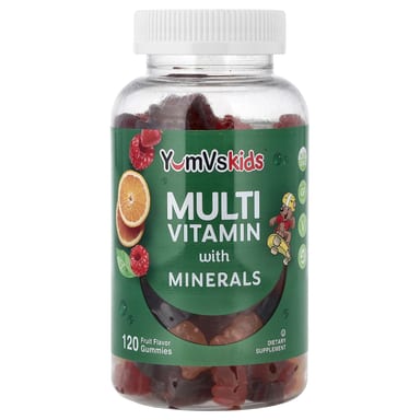 Мультивитамины YumVs Multi Vitamin with Minerals Gummies Fruit, 120 жевательных пастилок