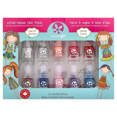 Лак для ногтей на водной основе SuncoatGirl Water-Based Nail Polish Kit Flare & Fancy, оттенок 12 Piece Kit