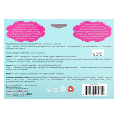 Палетка SuncoatGirl Water-Based Nail Polish Kit Party, оттенок 12 Piece Kit