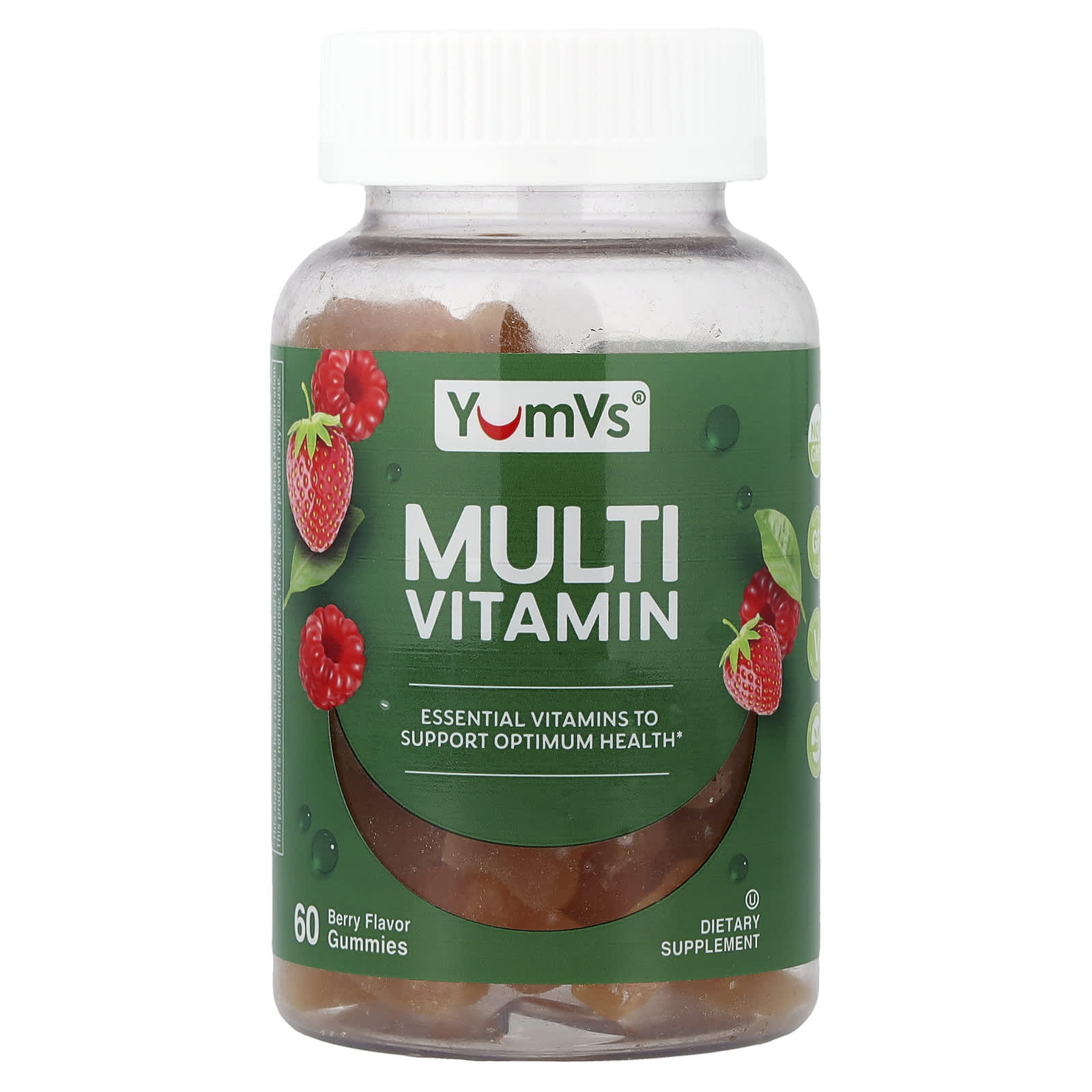 Мультивитамины YumVs Multi Vitamin Gummies, вкус Berry, 60 жевательных пастилок