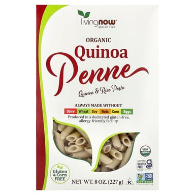 Киноа NOW Foods Living Now® Penne, 227 г