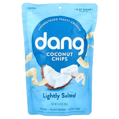 Чипсы Dang Foods Lightly Salted, вкус Coconut Chips, 90 г